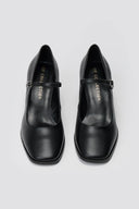 Γόβες Mary Jane με τακούνι Block TFP - Μαύρο Matte