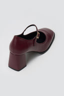 Γόβες Mary Jane με τακούνι Block TFP - Μπορντό Matte