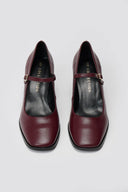 Γόβες Mary Jane με τακούνι Block TFP - Μπορντό Matte