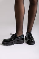 Oxford με χοντρή σόλα TFP - Μαύρο Λουστρίνι