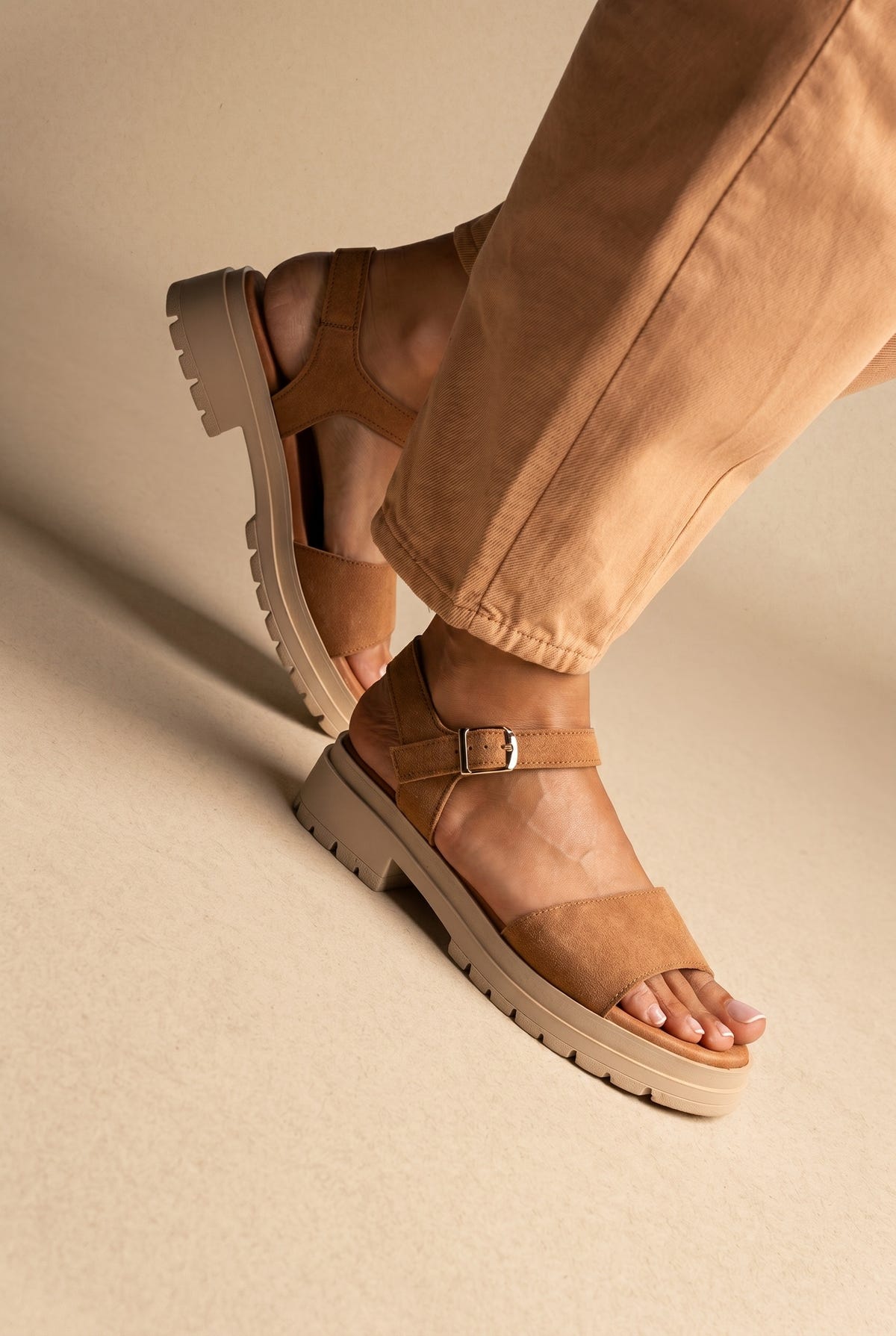Sandali - Cuoio Suede