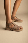 Beige in camoscio