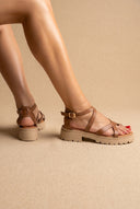 Toe Ring Sandals - Tan Matte