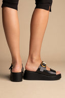 Flatform Sandals - Black Matte-Flatform Sandals - Black Matte