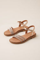 Leather Sandals - Champagne Metallic-Leather Sandals, Sandals, Shoes, Ragazza, Women’s Collection, All, Summer Shoes Sale, Summer Sandals Sale, Sales, All but outlet, Last Pieces Shoes, Shoes Sales, Recommended products (Seguno), Gifts 50€ & Under, Last Pieces, Leather Shoes, SS 2026 Collection, Sandals New & Selected, Spring/Summer Collection, Ragazza New & Selected, Sandals SALE