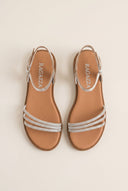 Leather Sandals - Silver Metallic-Leather Sandals, Sandals, Shoes, Ragazza, Women’s Collection, All, Summer Shoes Sale, Summer Sandals Sale, Sales, All but outlet, Shoes Sales, Recommended products (Seguno), Gifts 50€ & Under, Leather Shoes, SS 2026 Collection, Sandals New & Selected, Spring/Summer Collection, Ragazza New & Selected, Sandals SALE