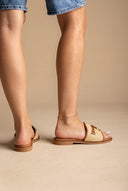 Raffia Slide Sandali - Natural Jute