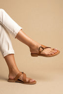 Ledersandalen – Tan Matte