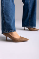 Μυτερές γόβες με τακούνι στιλέτο - Tαμπά Mατ