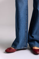 Μπαλαρίνες με χαμηλό τακούνι - Μπορντό Ματ