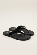 Suede Leather Sandals - Black Suede