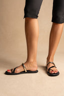 Toe Ring Sandals Patent - Black Patent