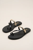 Toe Ring Sandals Patent - Black Patent