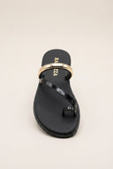 Toe Ring Sandals Patent - Black Patent