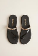 Toe Ring Sandals Patent - Black Patent