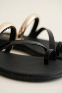 Toe Ring Sandals Patent - Black Patent