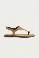 Slingback Sandals - Camel Suede