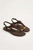 Slingback Sandals - Brown Matte