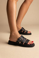 Sandals Side Buckle Strap - Black Matte