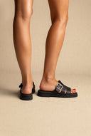 Sandals Side Buckle Strap - Black Matte