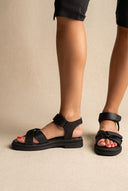 Flatform Sandals - Black Matte
