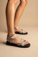 Flatform Sandals - Light Grey Matte