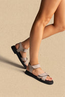 Flatform Sandals - Light Grey Matte