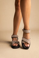 Flatform Sandals - Light Grey Matte