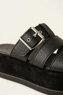 Flatform Sandals - Black Matte