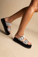 Sandali flatform - Light Grigio Opaco