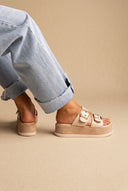 Flatform Sandals - Beige Matte