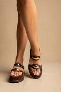 Flatform Sandals - Brown Matte