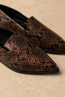 Comfort Loafers TFP - Brown Snake Print