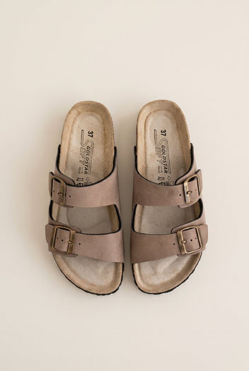Bold Buckle Wide Strap Sandals - Brown Suede-Best Sellers, Flatform Sandals, Comfort Sandals, Sandals, Shoes, Women’s Collection, All, Best Seller Shoes, Summer Shoes Sale, Summer Sandals Sale, Sales, All but outlet, Editor’s Choice, Shoes Sales, Recommended products (Seguno), Gifts 50€ & Under, The Fashion Edit, SS 2026 Collection, Sandals New & Selected, Spring/Summer Collection, Sandals SALE, Flatform SALE, TEST — Best Sellers (Mini-PDP copy, not published)