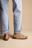 Bold Buckle Wide Strap Sandals - Sand Matte-Flatform Sandals, Comfort Sandals, Sandals, Shoes, Women’s Collection, All, Summer Shoes Sale, Sales, All but outlet, Editor’s Choice, Shoes Sales, Gifts 50€ & Under, The Fashion Edit, SS 2026 Collection, Sandals New & Selected, Spring/Summer Collection, Sandals SALE, Flatform SALE