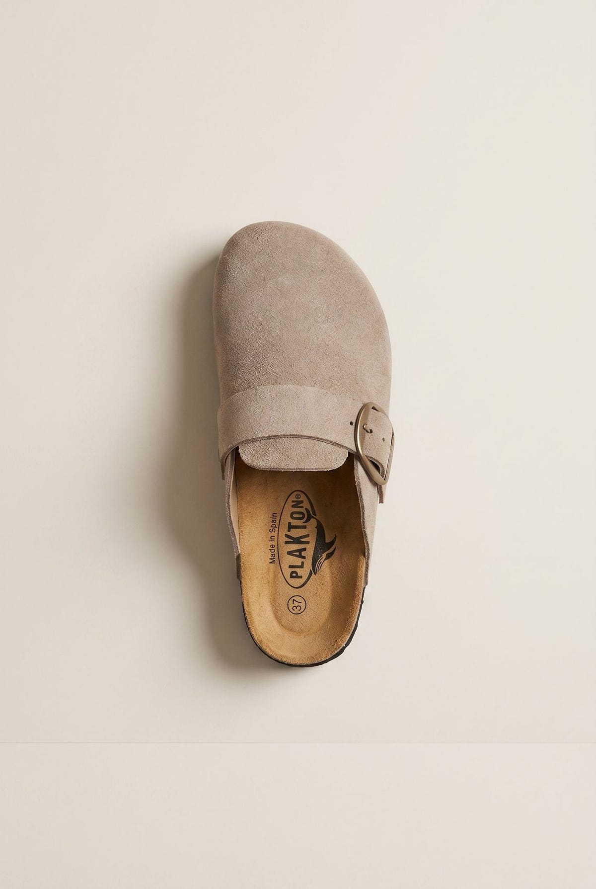 Clogs Memory Foam Footbed - Beige Suede-Clogs, Shoes, Plakton, Women’s Collection, All, Summer Shoes Sale, Sales, All but outlet, Mid Season/Fall Transitional Shoes, Editor’s Choice, Shoes Sales, Recommended products (Seguno), Gifts 50€ & Under, Leather Shoes, Boho Collection, SS 2026 Collection, Spring/Summer Collection