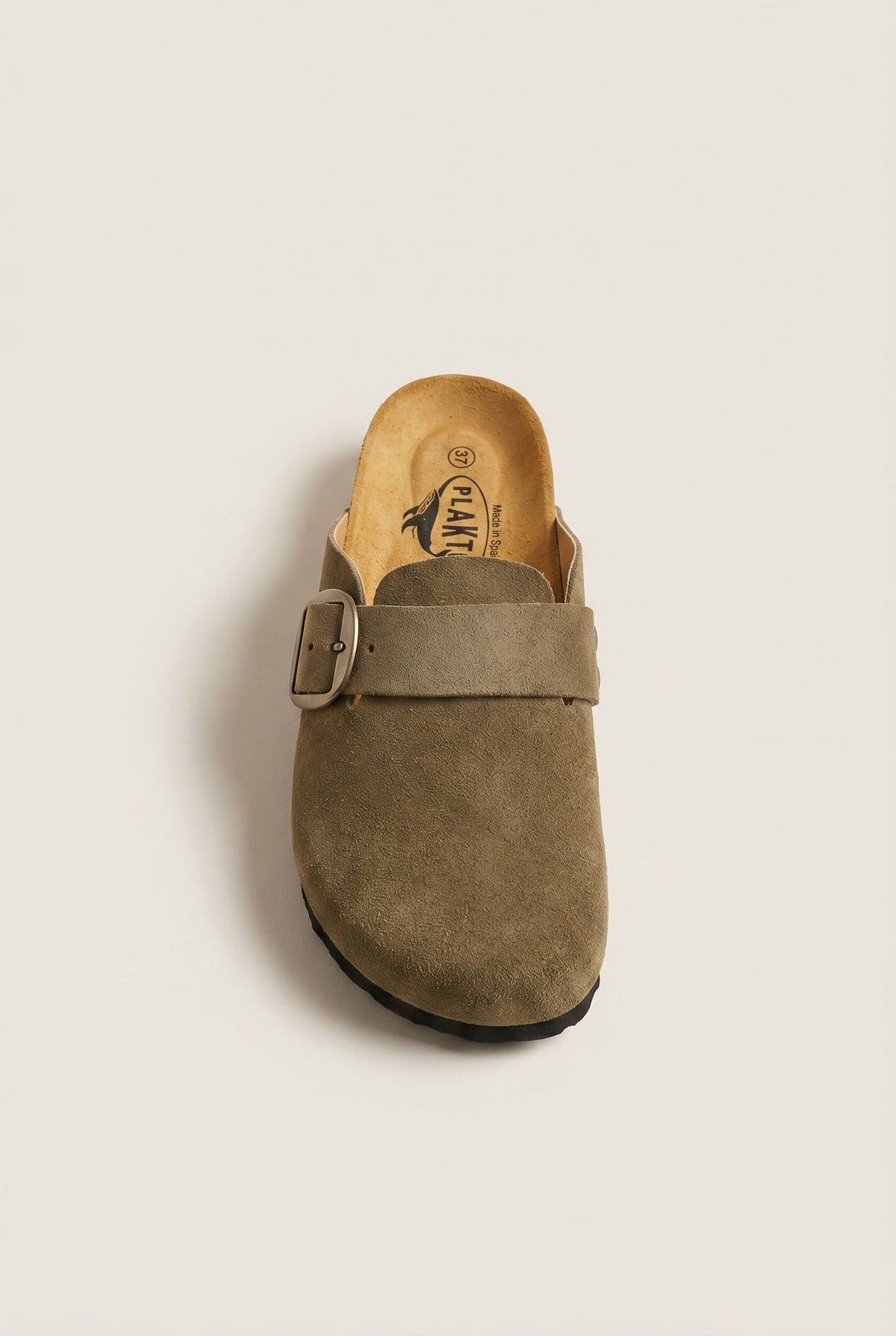 Clogs Memory Foam Footbed - Khaki Green Suede