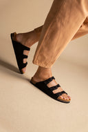 Comfort Sandals - Black Suede