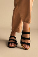 Comfort Sandals - Black Suede