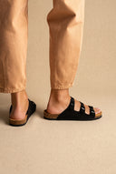 Comfort Sandals - Black Suede