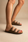 Khaki Green Suede