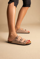 Comfort Sandals - Sand Suede