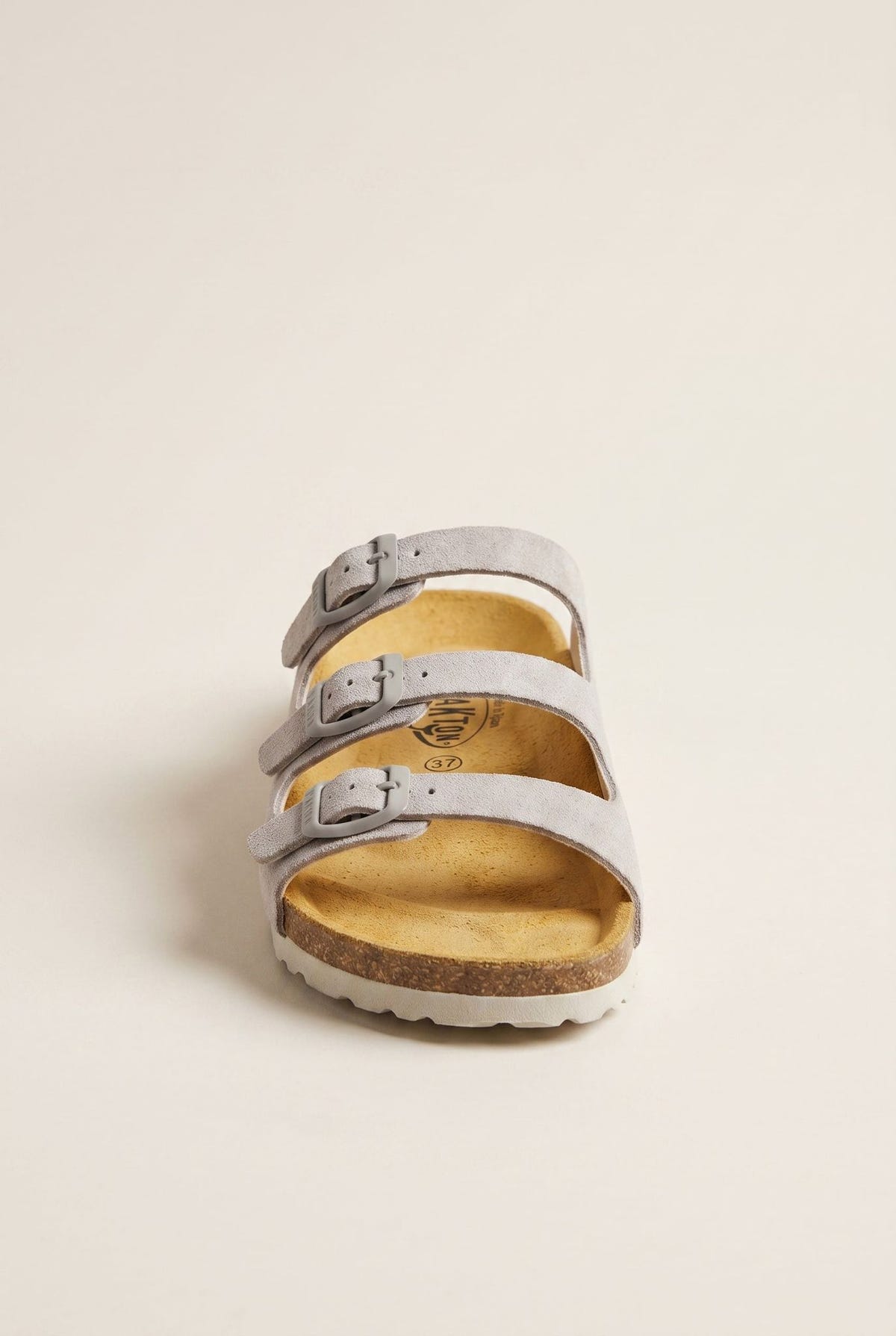 Comfort Sandals - Light Grey Suede