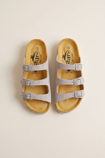 Comfort Sandals - Light Grey Suede-Comfort Sandals, Sandals, Shoes, Plakton, Women’s Collection, All, Summer Shoes Sale, Summer Sandals Sale, Sales, All but outlet, Editor’s Choice, Shoes Sales, Recommended products (Seguno), Gifts 50€ & Under, Leather Shoes, SS 2026 Collection, Sandals New & Selected, Spring/Summer Collection, Sandals SALE