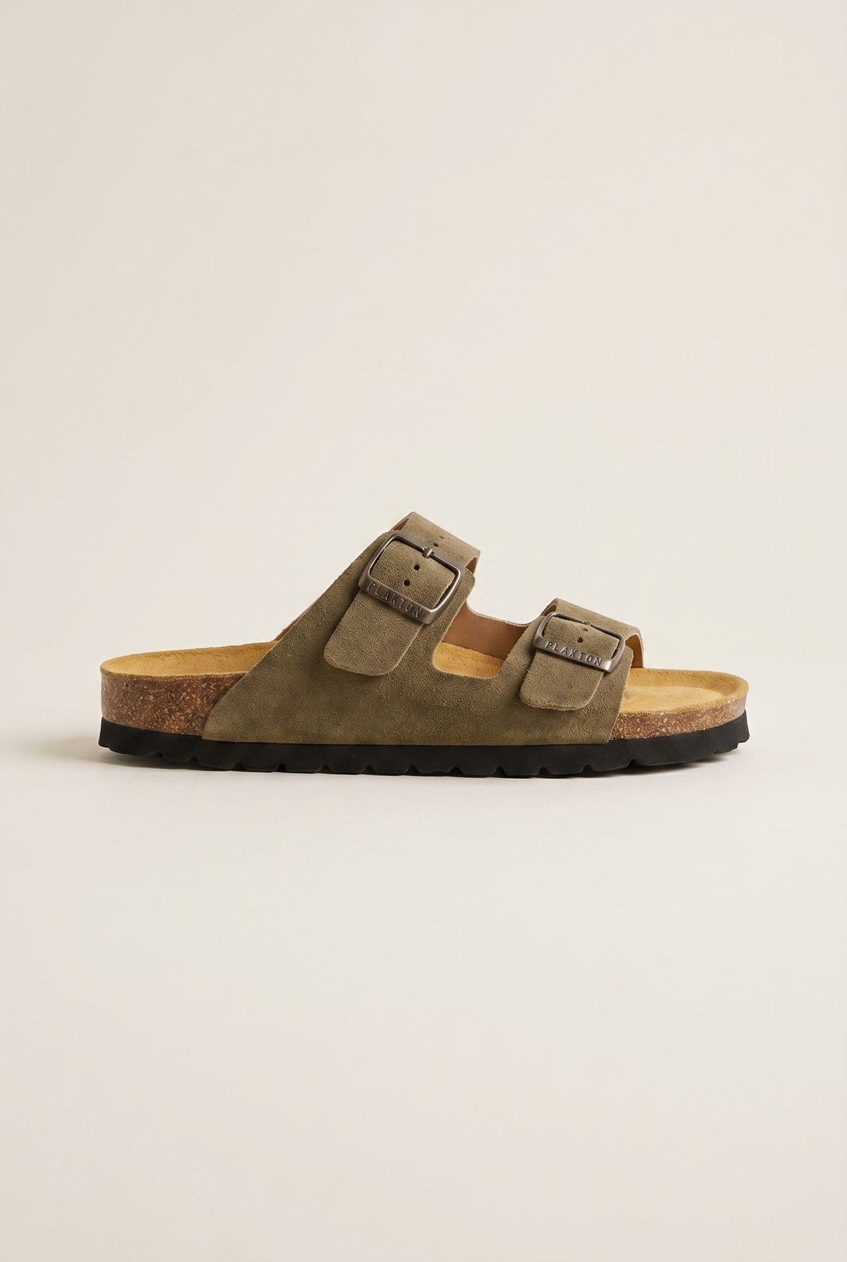 Comfort Sandals - Khaki Green Suede