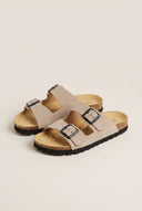 Comfort Sandals - Sand Suede