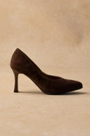 Pointed Toe Suede Pumps Ragazza 012 - Brown Suede