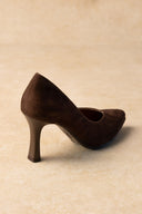 Pointed Toe Suede Pumps Ragazza 012 - Brown Suede