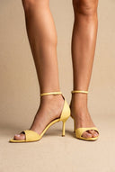 Stiletto Sandals - Yellow Matte-Heeled Sandals, Stiletto Heel Sandals, High Heel Sandals, Shoes, TFP Collection, Women’s Collection, All, Summer Shoes Sale, Sales, All but outlet, Last Pieces Shoes, Editor’s Choice, Shoes Sales, Recommended products (Seguno), Gifts 70€ & Under, The Fashion Edit, Last Pieces, SS 2026 Collection, TFP/Estil, Heeled Sandals SALE