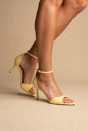 Stiletto Sandals - Yellow Matte
